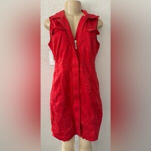 New York & Company Red Midi Dress casual y2k sexy party night out